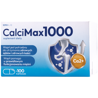 SEMA Lab CalciMax 1000, 100 kapsułek - zdjęcie produktu