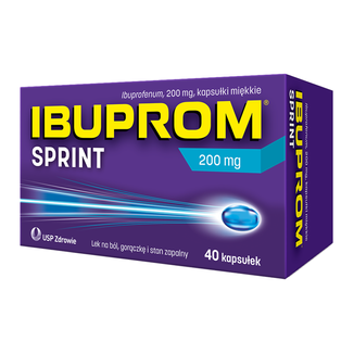 Ibuprom Sprint 200 mg, 40 kapsułek miękkich - zdjęcie produktu