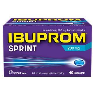 Ibuprom Sprint 200 mg, 40 kapsułek miękkich - 2 - zdjęcie produktu