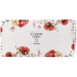 CottonCare, chusteczki higieniczne, pudełko, 110 sztuk - zdjęcie produktu