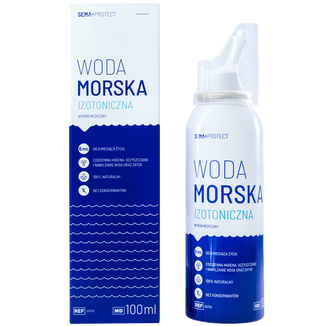 SEMA Protect, woda morska izotoniczna, spray do nosa, 100 ml USZKODZONE OPAKOWANIE - zdjęcie produktu
