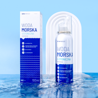 SEMA Protect, woda morska izotoniczna, spray do nosa, 100 ml USZKODZONE OPAKOWANIE - 2 - zdjęcie produktu