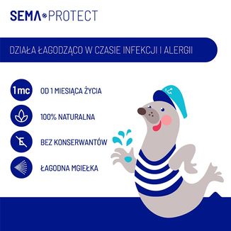 SEMA Protect, woda morska dla dzieci, spray do nosa, 50 ml USZKODZONE OPAKOWANIE - 2 - zdjęcie produktu