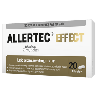 Allertec Effect 20 mg, 20 tabletek - zdjęcie produktu