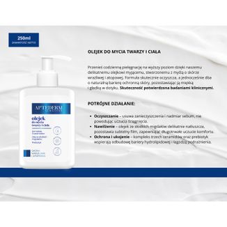 Aptederm Sensitive, olejek do mycia twarzy i ciała, skóra wrażliwa i atopowa, 250 ml - 3 - zdjęcie produktu