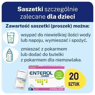 Enterol, 250 mg, 20 saszetek - 5 - zdjęcie produktu