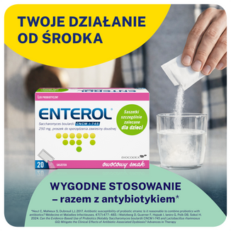Enterol, 250 mg, 20 saszetek - 2 - zdjęcie produktu