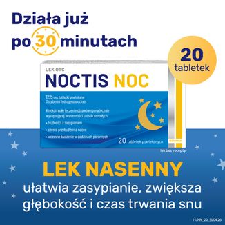 Noctis Noc 12,5 mg, 20 tabletek powlekanych - 2 - zdjęcie produktu