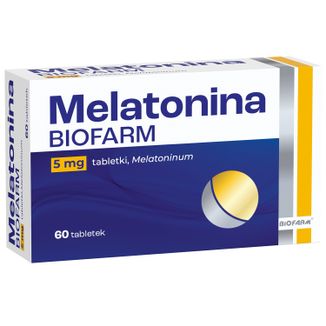 Melatonina Biofarm, 5 mg, 60 tabletek - zdjęcie produktu