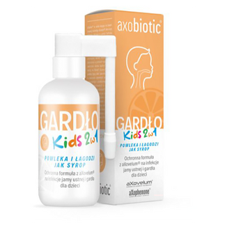 Axobiotic Gardło Kids 2w1, spray do gardła dla dzieci od 1 roku, smak pomarańczowy, 30 ml - zdjęcie produktu