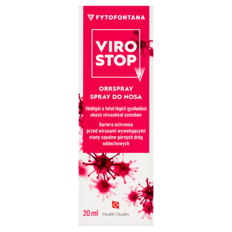 Fytofontana ViroStop, spray do nosa chroniący przed wirusami wywołującym zapalenie górnych dróg oddechowych, 20 ml - 2 - zdjęcie produktu