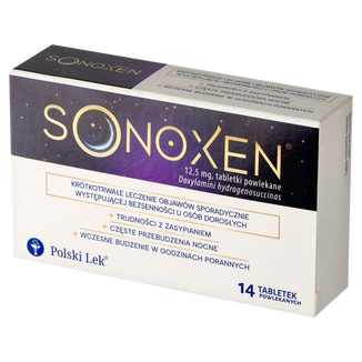 Sonoxen 12,5 mg, 14 tabletek powlekanych - 3 - zdjęcie produktu
