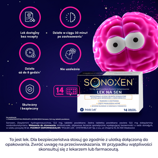 Sonoxen 12,5 mg, 14 tabletek powlekanych - 6 - zdjęcie produktu