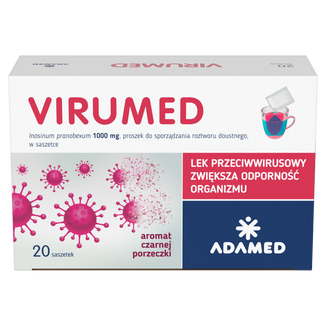 Virumed 1000 mg, proszek do sporządzania roztworu doustnego, aromat czarnej poprzeczki, 20 saszetek - 2 - zdjęcie produktu