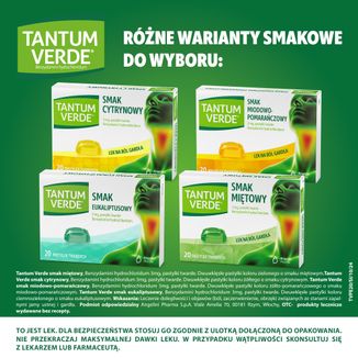 Tantum Verde 3 mg, smak eukaliptusowy, 20 pastylek twardych - 4 - zdjęcie produktu