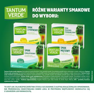 Tantum Verde 3 mg, smak eukaliptusowy, 30 pastylek twardych - 4 - zdjęcie produktu