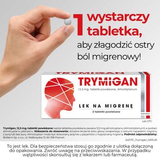 Trymigan 12,5 mg, 2 tabletki powlekane - 7 - zdjęcie produktu