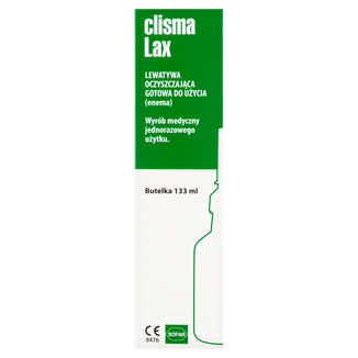 Clisma Lax, lewatywa oczyszczająca (enema), butelka, 133 ml - zdjęcie produktu