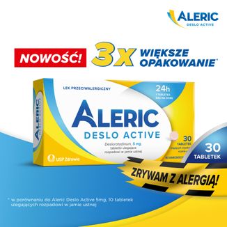 Aleric Deslo Active 5 mg, 30 tabletek ulegających rozpadowi w jamie ustnej - 2 - zdjęcie produktu