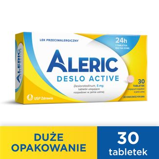 Aleric Deslo Active 5 mg, 30 tabletek ulegających rozpadowi w jamie ustnej - 2 - zdjęcie produktu