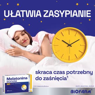 Melatonina Biofarm, 5 mg, 90 tabletek - 3 - zdjęcie produktu
