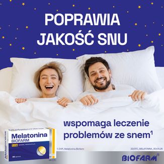 Melatonina Biofarm, 5 mg, 90 tabletek - 4 - zdjęcie produktu