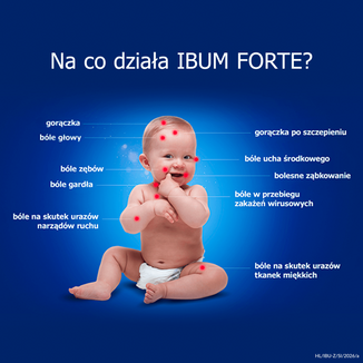 Ibum Forte 200mg/5ml, zawiesina doustna, smak malinowy, 150 g - 3 - zdjęcie produktu