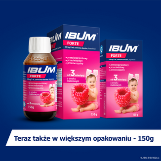Ibum Forte 200mg/5ml, zawiesina doustna, smak malinowy, 150 g - 4 - zdjęcie produktu