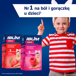 Ibum Forte 200mg/5ml, zawiesina doustna, smak malinowy, 150 g - 5 - zdjęcie produktu