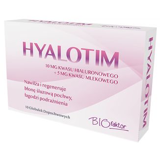 Hyalotim, globulki dopochwowe, 10 sztuk - zdjęcie produktu