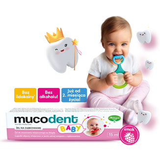 Mucodent Baby, żel na ząbkowanie, 15 ml - 3 - zdjęcie produktu