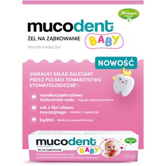 Mucodent Baby, żel na ząbkowanie, 15 ml - 4 - zdjęcie produktu