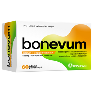 Bonevum 600 mg + 400 I.U., 60 tabletek powlekanych - 2 - zdjęcie produktu