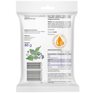 SEMA Herba Ziołowe cukierki z czarnym bzem, imbirem i witaminą C, 60 g - 2 - zdjęcie produktu