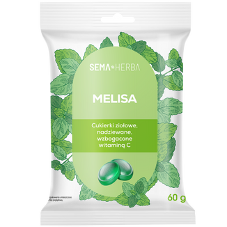 SEMA Herba Ziołowe cukierki z melisą i witaminą C, 60 g - zdjęcie produktu