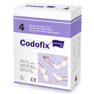 Matopat Codofix 4, elastyczna siatka opatrunkowa, niejałowa, 3,5 cm x 1 m, 1 sztuka - zdjęcie produktu