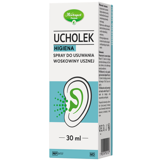 Ucholek Higiena, spray do usuwania woskowiny usznej, 30 ml - zdjęcie produktu