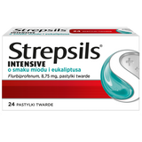 Strepsils Intensive o smaku miodu i eukaliptusa 8,75 mg, 24 pastylki twarde - miniaturka zdjęcia produktu