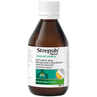 Strepsils Natur kaszel mokry, 8,25 mg/ml, syrop, 100 ml - 2 - zdjęcie produktu