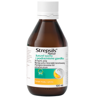 Strepsils Natur kaszel suchy 30 mg/ml, syrop, 100 ml - 2 - zdjęcie produktu