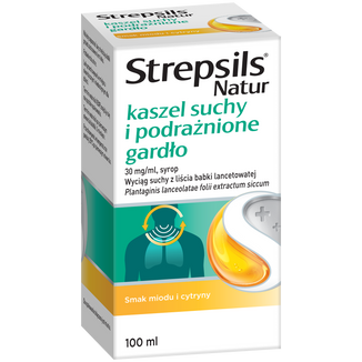 Strepsils Natur kaszel suchy 30 mg/ml, syrop, 100 ml - 3 - zdjęcie produktu