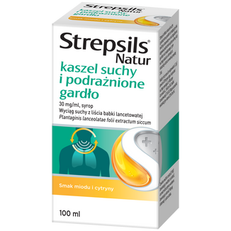 Strepsils Natur kaszel suchy 30 mg/ml, syrop, 100 ml - 4 - zdjęcie produktu