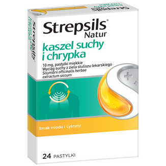 Strepsils Natur kaszel suchy i chrypka, 24 pastylki miękkie - 3 - zdjęcie produktu