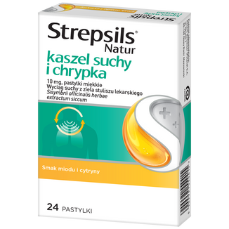Strepsils Natur kaszel suchy i chrypka, 24 pastylki miękkie - 4 - zdjęcie produktu