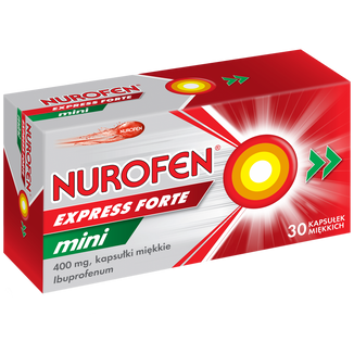 Nurofen Express Forte Mini 400 mg, 30 kapsułek miękkich - 2 - zdjęcie produktu