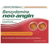 Benzydamine neo-angin 3 mg, smak miodowo-pomarańczowy, 20 pastylek twardych - miniaturka zdjęcia produktu