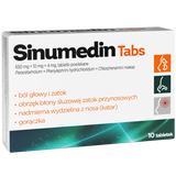 Sinumedin Tabs 650 mg + 10 mg + 4 mg, 10 tabletek USZKODZONE OPAKOWANIE - miniaturka zdjęcia produktu