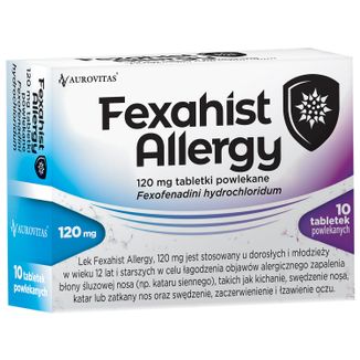 Fexahist Allergy 120 mg, 10 tabletek powlekanych - zdjęcie produktu