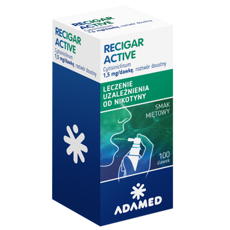 Recigar Active 1,5 mg, spray, smak miętowy, 100 dawek - 2 - zdjęcie produktu