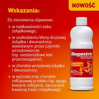Alugastrin 1,02 g/ 15 ml, zawiesina doustna, smak miętowy, 375 ml USZKODZONE OPAKOWANIE - 6 - zdjęcie produktu